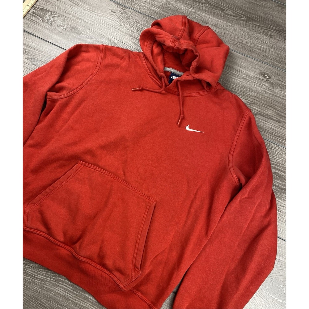 Nike Men's Pullover Hooded Sweatshirt Red Size Large Read